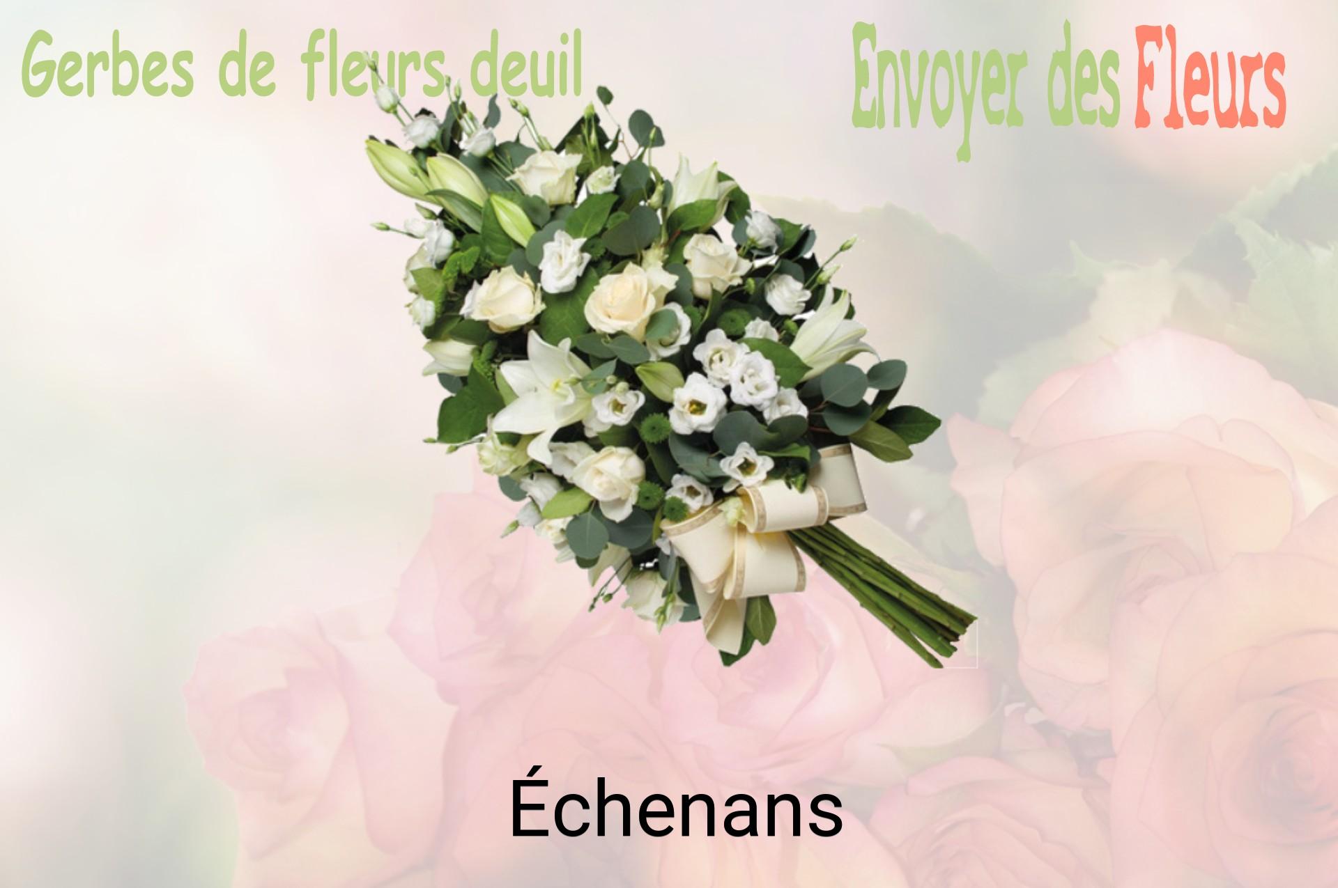 Gerbe de fleurs de deuil livrée à Échenans